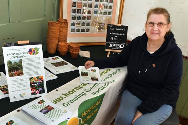 Jules Arthur at the Horncastle in Bloom stand.