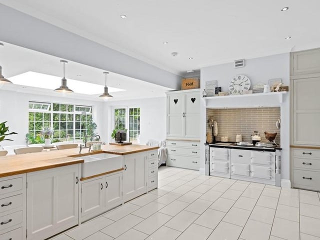 The open-plan kitchen.
