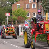 A curious contraption turned heads in the procession through Heckington.