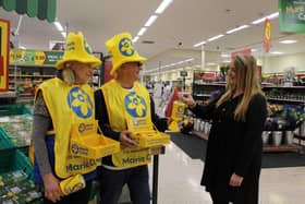 Ann Looker, Tom Fearns and Marie Curie Community Fundraiser Lauren Alexander