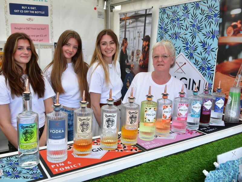 L-R Gemma Damms, Bethany Grocock, Amy Conyard and Kate Ladley of Pin Gin, Louth