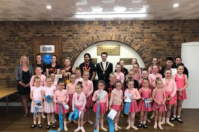 Pupils celebrating at the Pirouette School of Dance.
