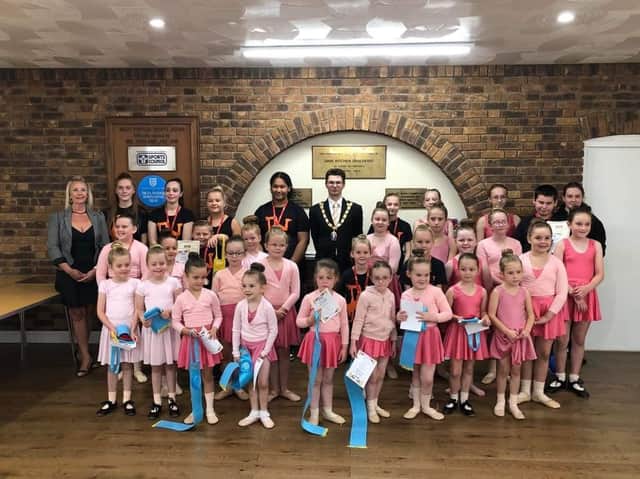 Pupils celebrating at the Pirouette School of Dance.