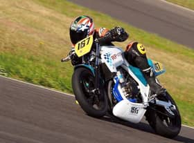 Kyle Jenkins in action in Anglesey.