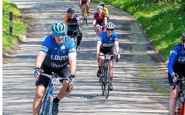 Members of Louth Cycling Club are cycling the 357-mile Lincolnshire Border Ride to raise money for Naomi's Garden