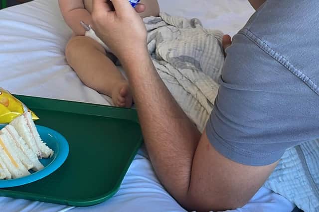 Michael with son Jacob.