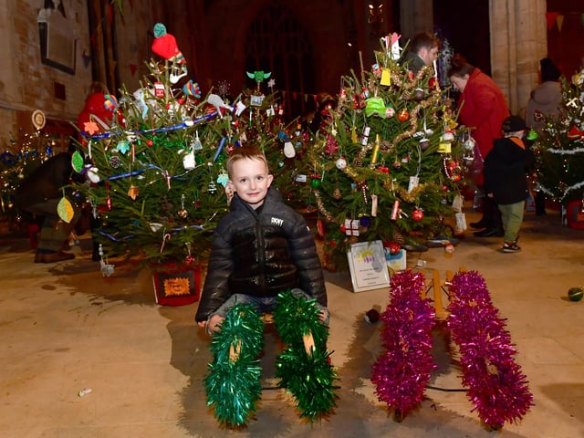 Jacob Bolland, aged six, of Wyberton, in Boston Stump.
