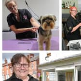 Top left - dog groomer Agnieszka Bomba-Zach; top right - Jessica and Stuart Frost; bottom - Nicola Frost.