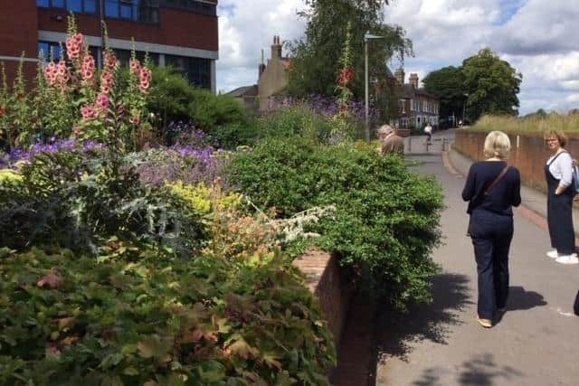 One of the stops on the East Midlands in Bloom tour.