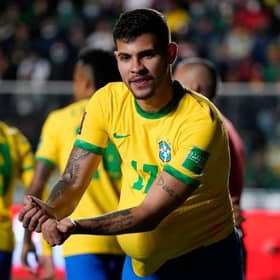 Bruno Guimarães will feature for Brazil in Qatar (Photo by Javier Mamani/Getty Images)
