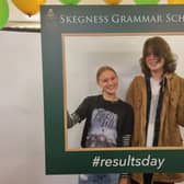 Top students  Rhianna Wilson and  Chase Watts-Lane of Skegness Grammar School .