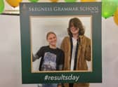Top students  Rhianna Wilson and  Chase Watts-Lane of Skegness Grammar School .