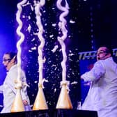 The team from Top Secret - The Magic of Science with some explosive fun this September