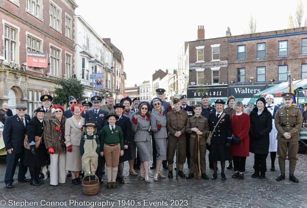 A 1940s themed event was held to mark Remembrance Day in Gainsborough