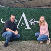 ​Matt Horsefield, pictured with his wife Francesca, has big plans for The Advocate Arms