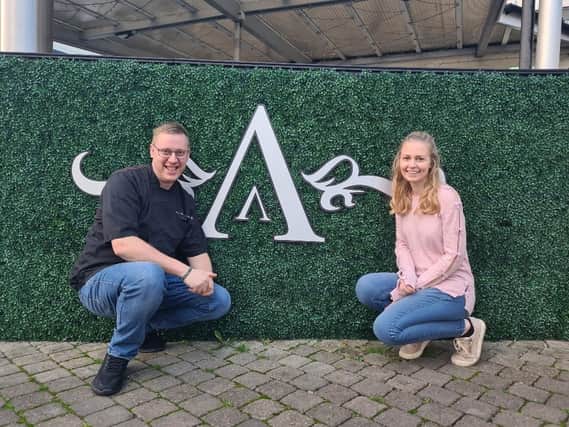 Matt Horsefield, pictured with his wife Francesca, has big plans for The Advocate Arms