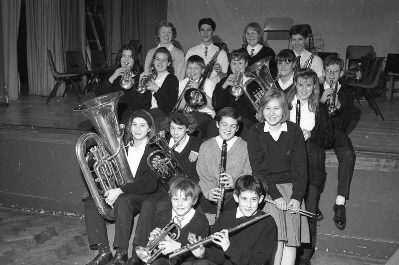 A four-hour blow-a-thon was one of the other Comic Relief fundraisers at Kirton Middlecott School in 1993.