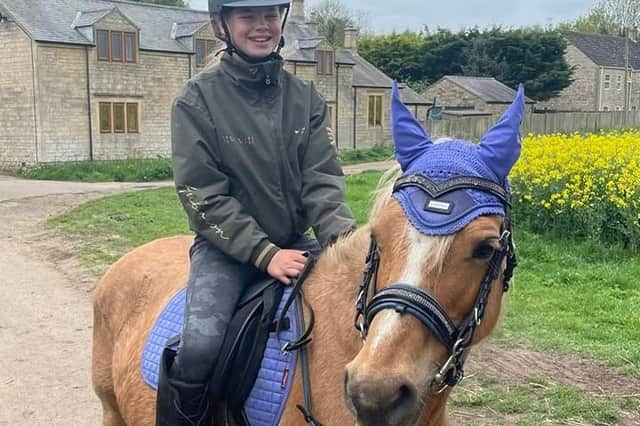 Molly Harris and her horse Princess.