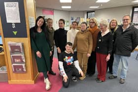 Elliott Lyon is given a good send off by his students at Louth Library
