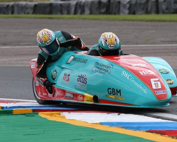 Todd Ellis and Emmanuelle Clement in action at Thruxton. Photo by Dave Yeomans.