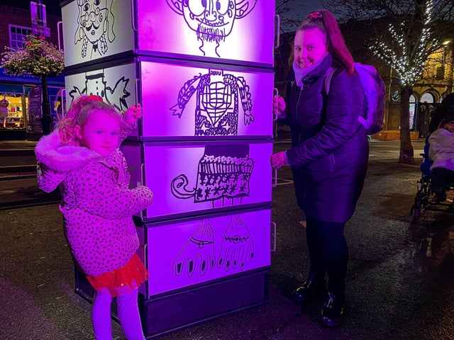 Raye Bartlett and Georgia Curtis at Horncastle's Festive Fabuloso.