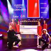 The presentation  to GOSH Charity Ambassador Farah Idris took place at Butlin’s Skegness as part of Stephen Mulhern’s headline show.