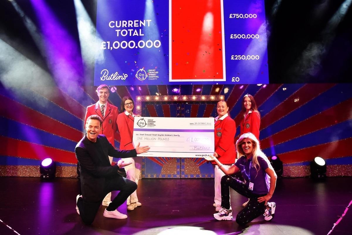 Butlin’s in Skegness organizuje prezentację czeku na milion funtów na cele charytatywne GOSH