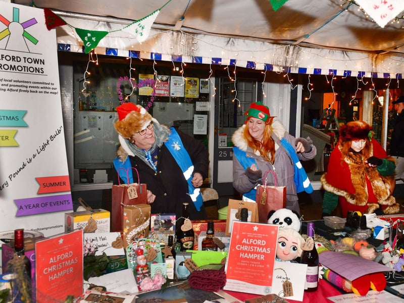 The Alford Town Promotions stand at the market.