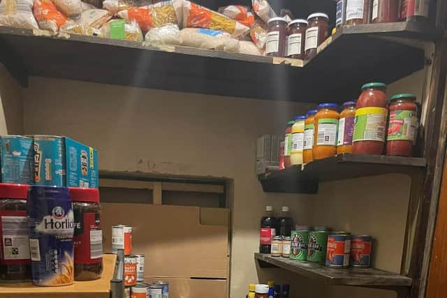 ...and the re-stocked larder just 24 hours later.