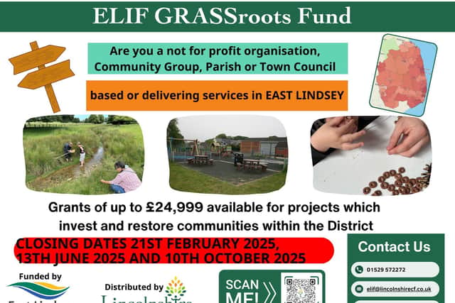 Further details about the fund are available at www.lincolnshirecf.co.uk
