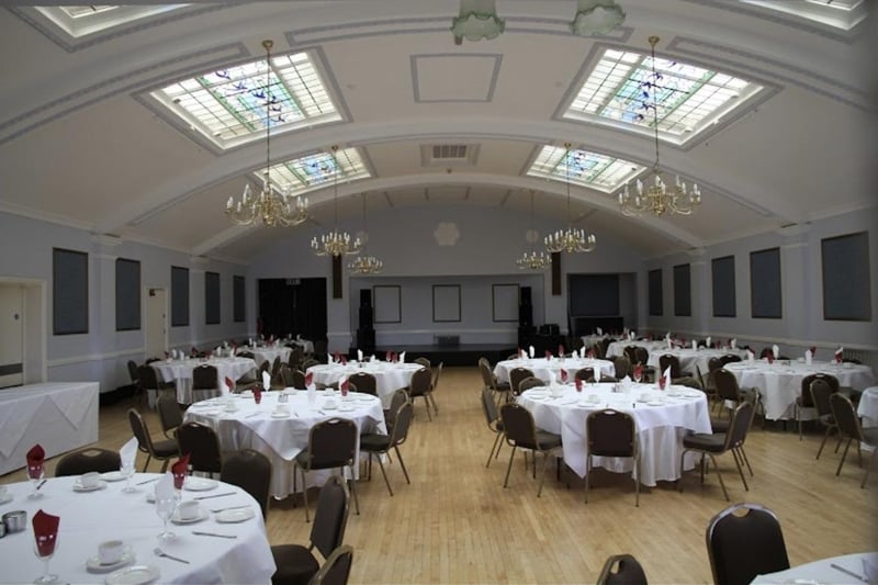 How the ballroom looked before the renovation.