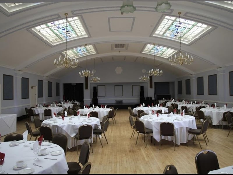 How the ballroom looked before the renovation.