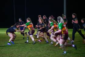 Action from Friday's victory.