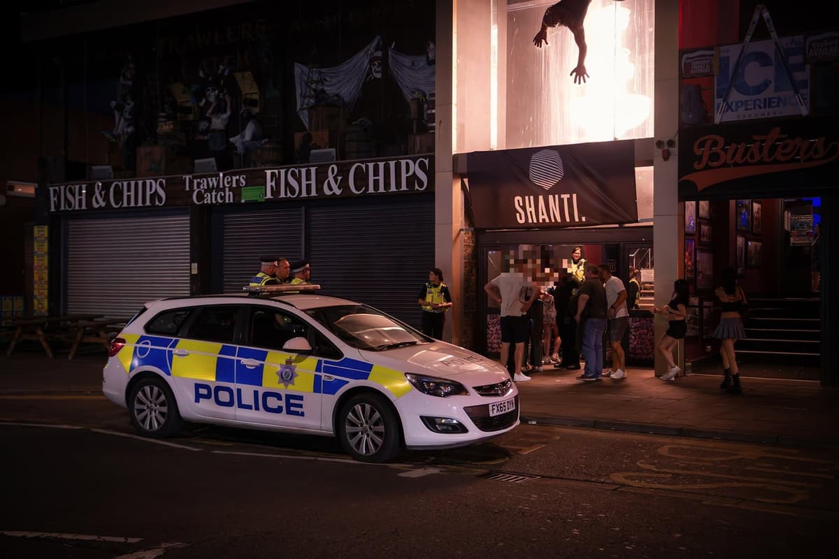Police conduct drugs swabbing checks on 165 revellers entering nightclub ...