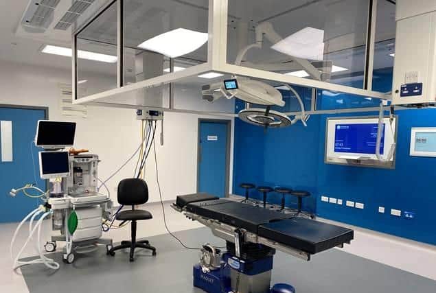 One of the new operating theatres installed at Grantham. Photo: ULHT