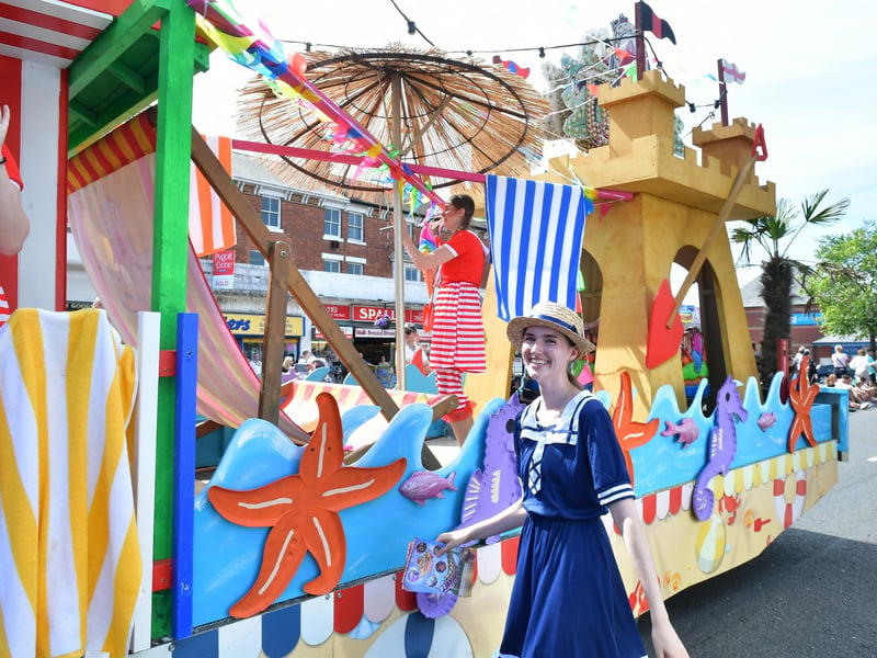 The colourful parade in action on Sunday, August 9.