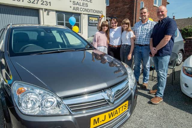 Anna Mykytiuk, 12, Julia Benya, Nadiia Mykytiuk, 12, Alistair Needam and Micheal Watts