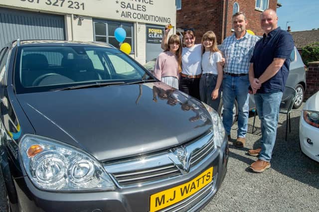 Anna Mykytiuk, 12, Julia Benya, Nadiia Mykytiuk, 12, Alistair Needam and Micheal Watts