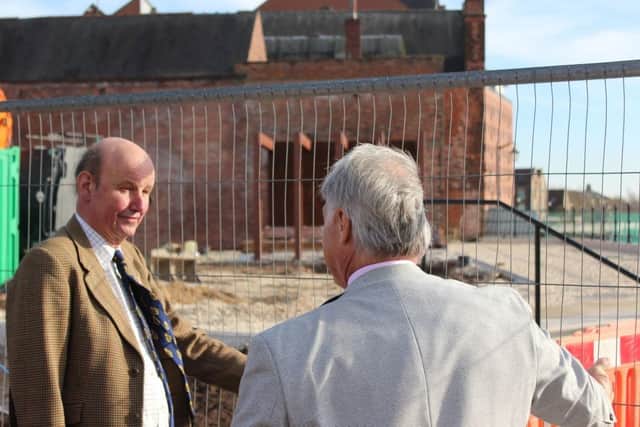 High Sheriff and Ian Knowles at Baltic Mill site