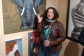 Samantha Woodward with Break Free Elephant.