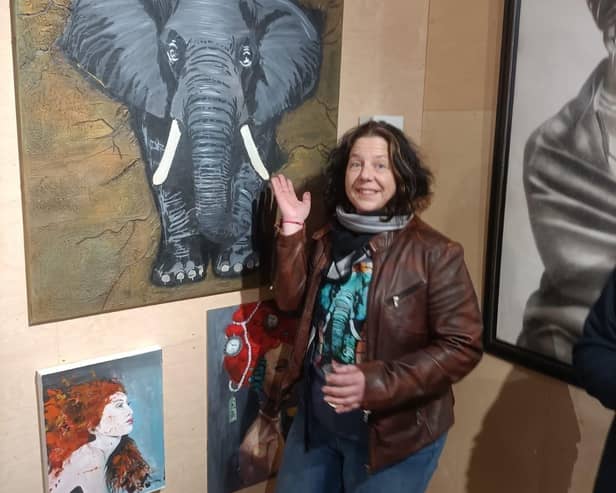 Samantha Woodward with Break Free Elephant.