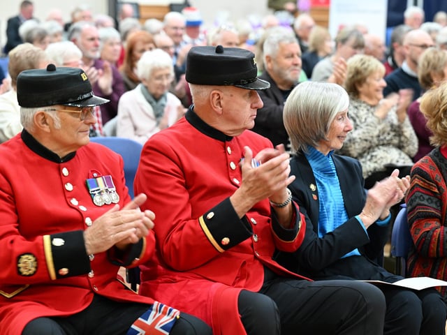 Chelsea Pensioners, from left - Cliff Belsey and Norman Bareham. Photo: David Dawson