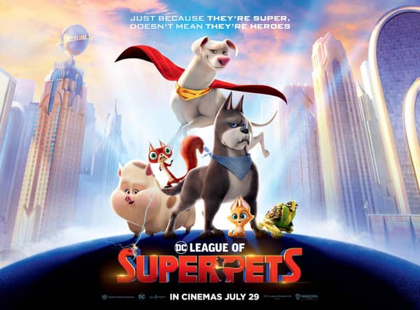 The family film is a superhero film with a difference in that it focuses on the pets of well-known DC crime-fighters.