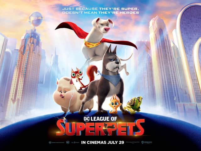 The family film is a superhero film with a difference in that it focuses on the pets of well-known DC crime-fighters.