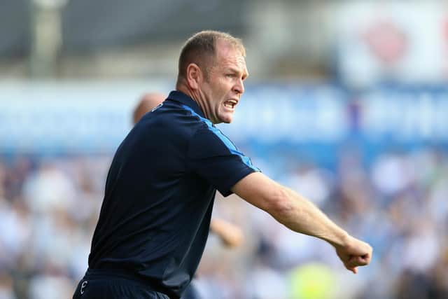 Russ Wilcox - frustrated by red card ruling.