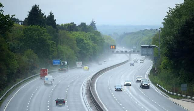 The M3 is among stretches of smart motorway with no hard shoulder