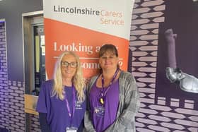 Carers First staff at their first EMR partnership event at Lincolnshire train station.
