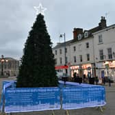 Last year's Christmas tree in Boston's Market Place.