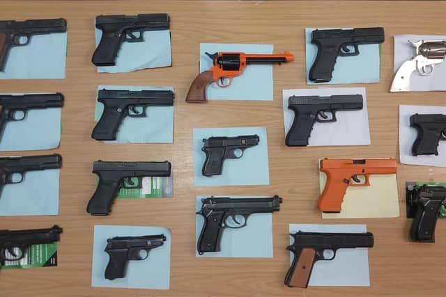 A selection of the weapons surrendered during the amnesty.