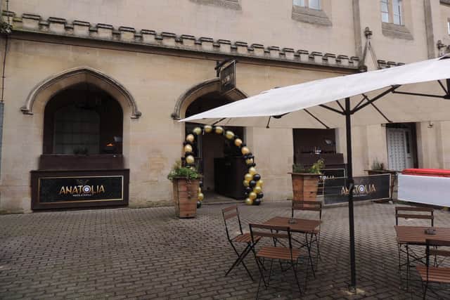 They are keen to use the outdoor seating area at Anatolia in the warmer months.